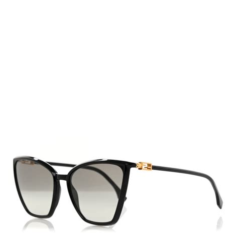 FENDI Acetate Cat Eye Sunglasses FF 0433/G/S Black